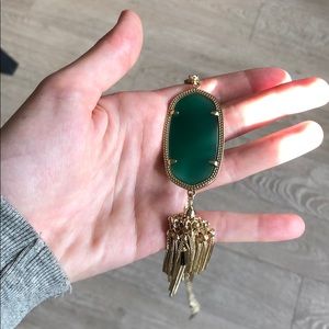 Kendra Scott Green Emerald Rayne Necklace